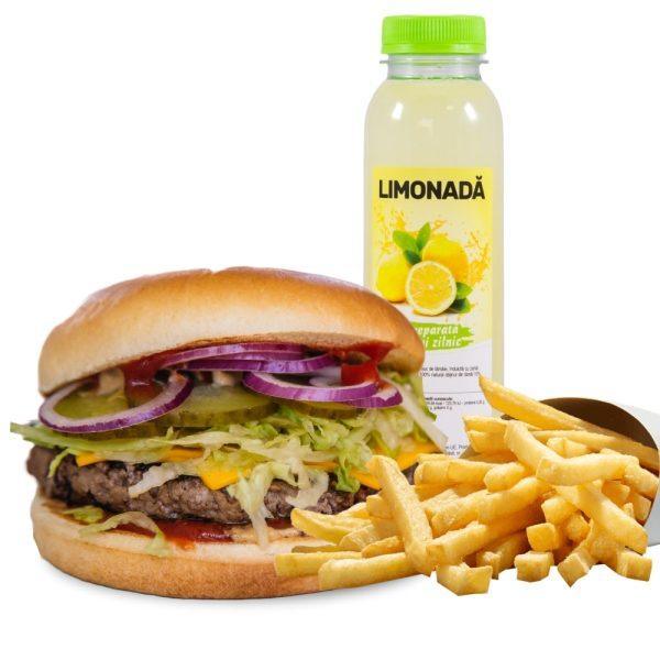 Meniu Burger Classic Big Beef cu limonada / socata