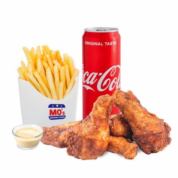 Meniu Aripioare de pui 7 buc. + suc doza / apa