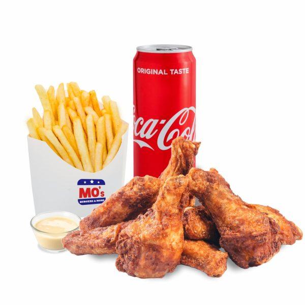 Meniu Aripioare de pui 10 buc. + suc doza / apa